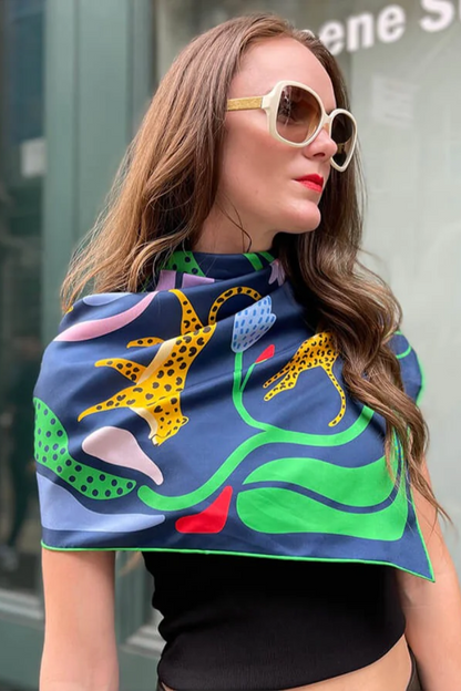 Double Sided Silk Scarves 35” x 35”