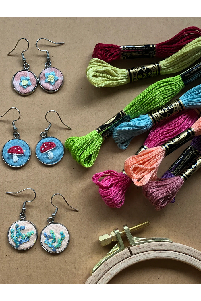 Embroidered Earring Kit
