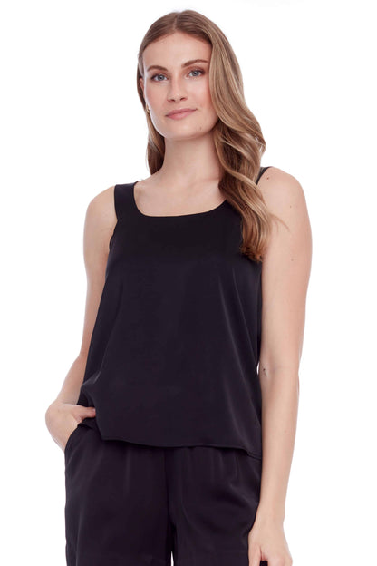 Rosalie Solid Satin Tank Top