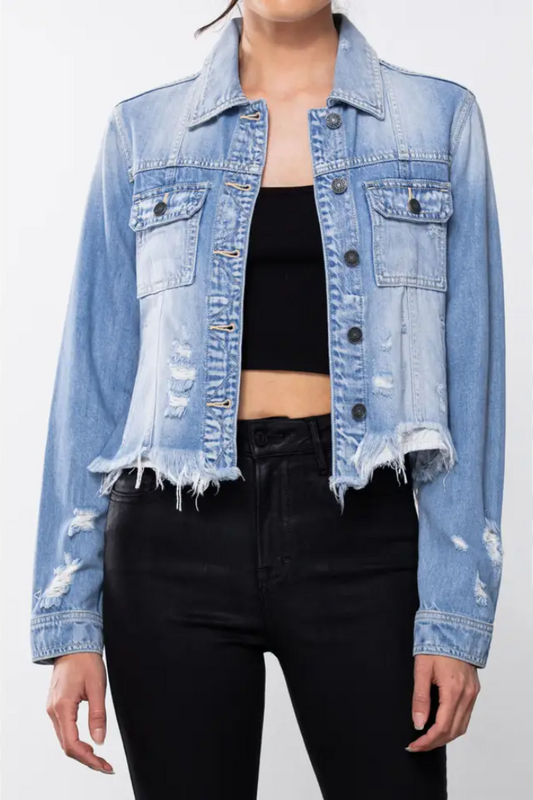Rebel Jean Jacket Light Wash
