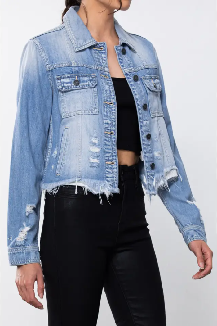 Rebel Jean Jacket Light Wash
