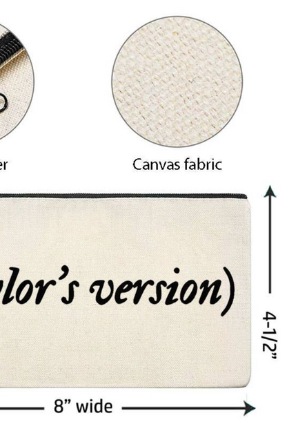 Multi Use Canvas Bags w/zipper
