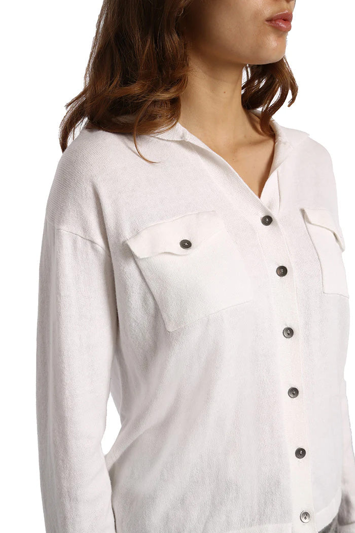 Cotton Cashmere Camp Shirt