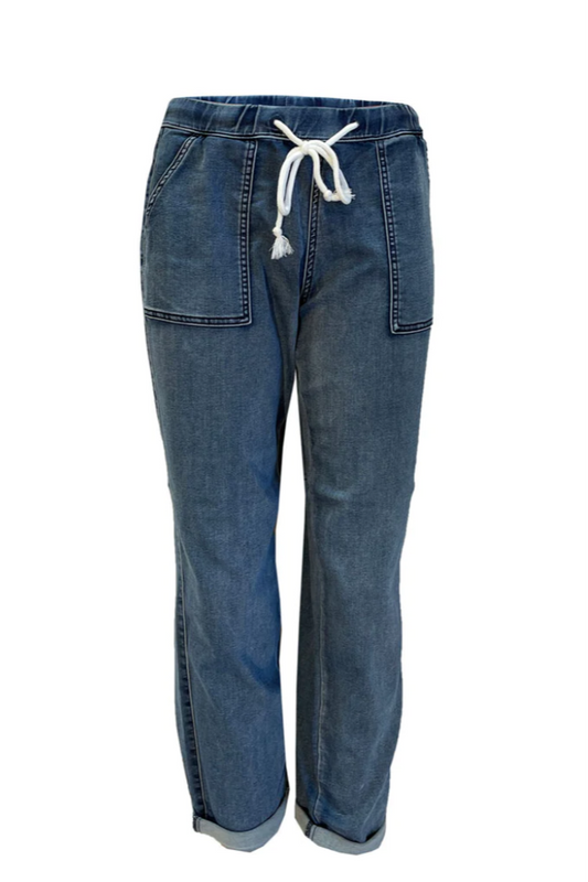 Drawstring Waist Jean