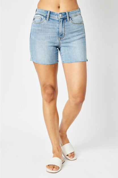 Mid-Rise Cut Off Shorts