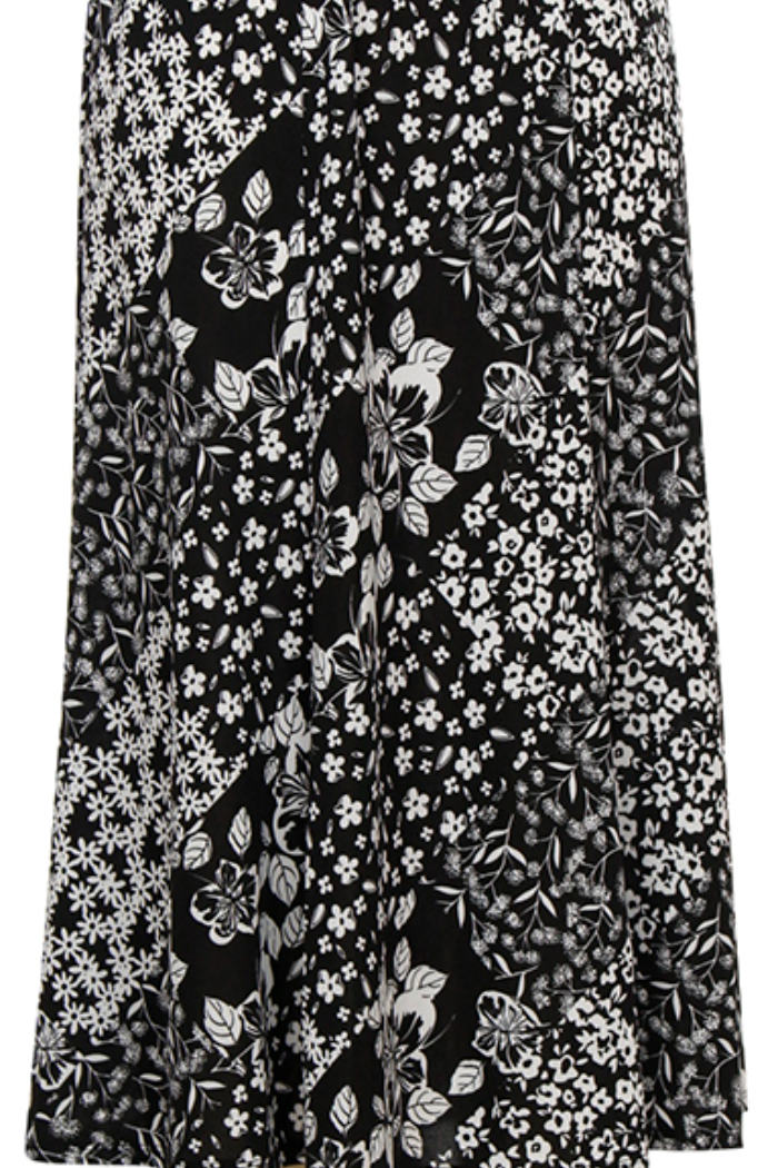 Pull on print skirt