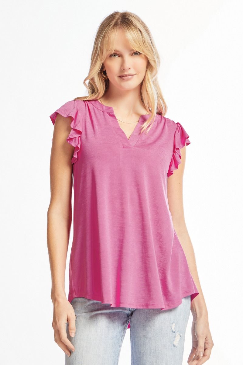 Flutter Sleeve Top