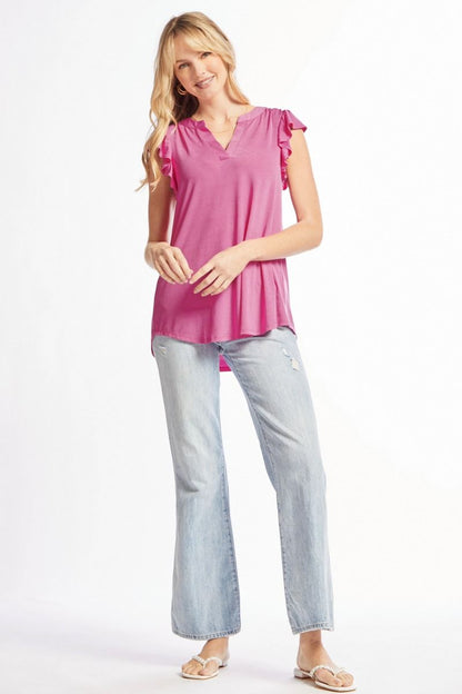 Flutter Sleeve Top