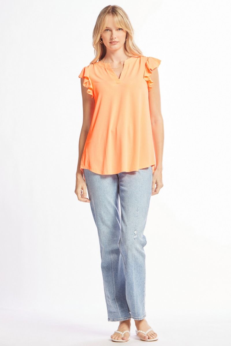 Flutter Sleeve Top