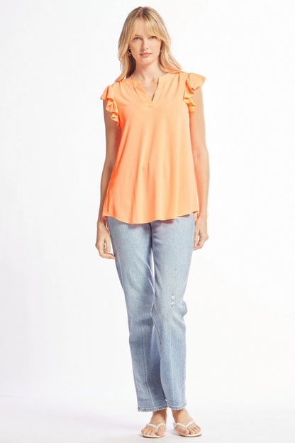 Flutter Sleeve Top
