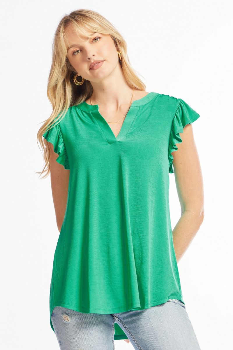 Flutter Sleeve Top