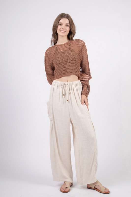 Linen Wide Leg Pants