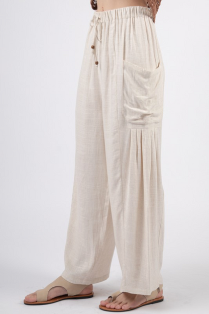 Linen Wide Leg Pants