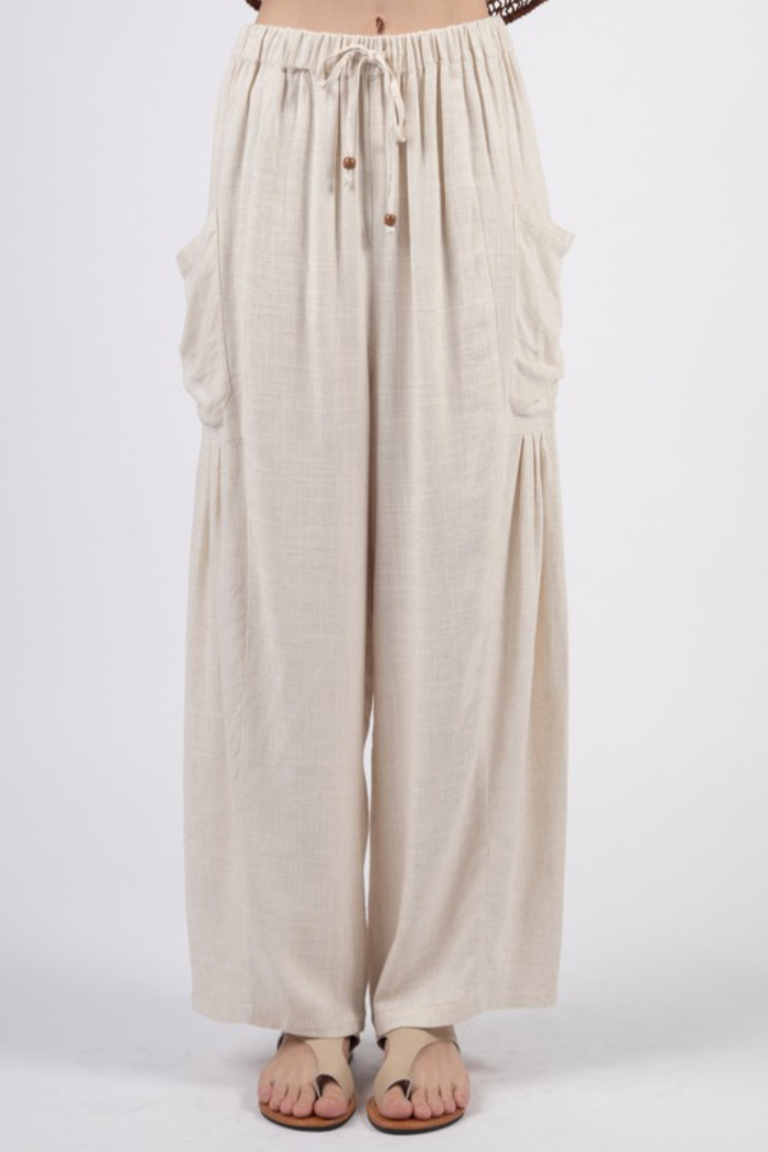 Linen Wide Leg Pants