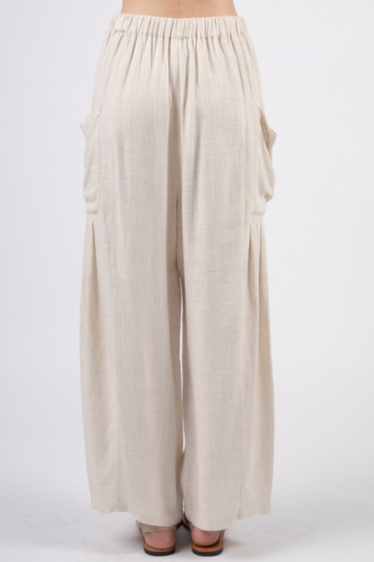 Linen Wide Leg Pants