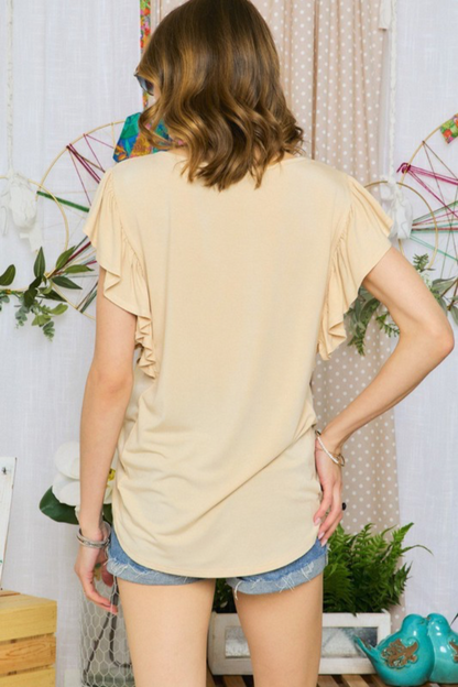 Ruffle Sleeve Shirt