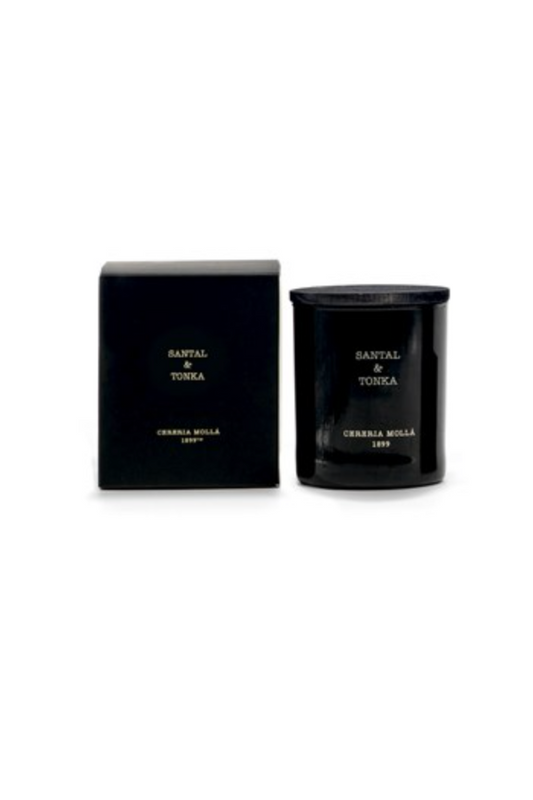 SANTAL & TONKA BLACK 8OZ CANDLE