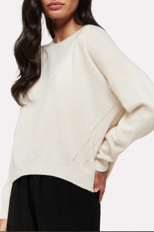 Pippa Pointelle Crew Sweater