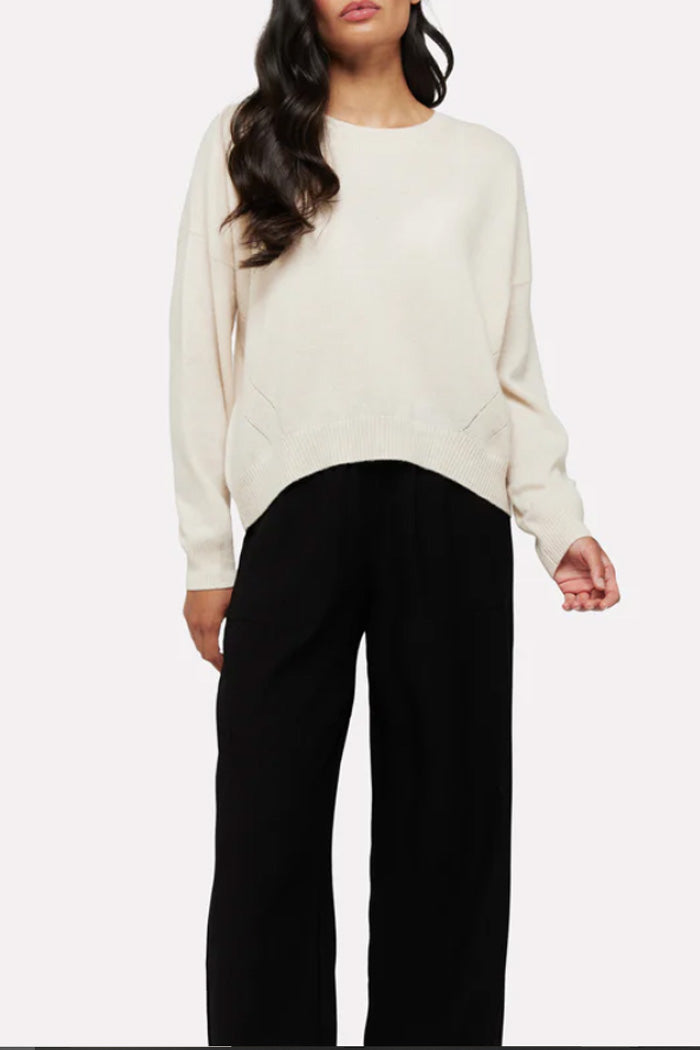 Pippa Pointelle Crew Sweater