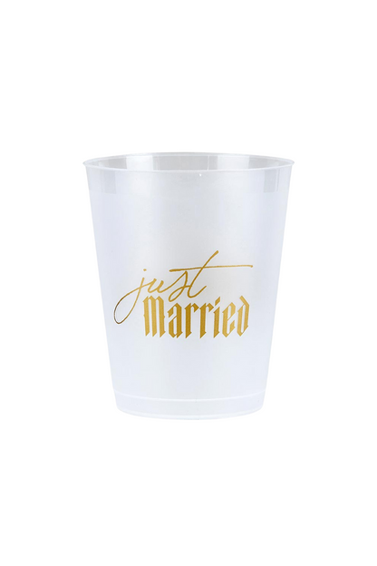 Just Married Cocktail Party Cups
