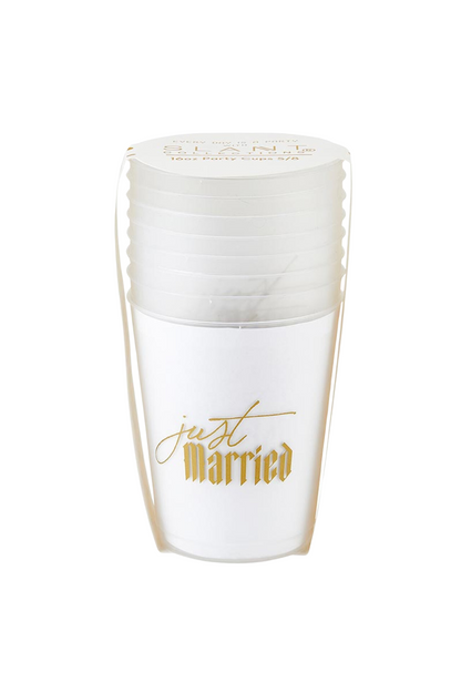 Just Married Cocktail Party Cups