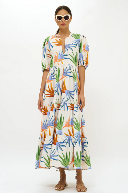 Puff Sleeve Maxi