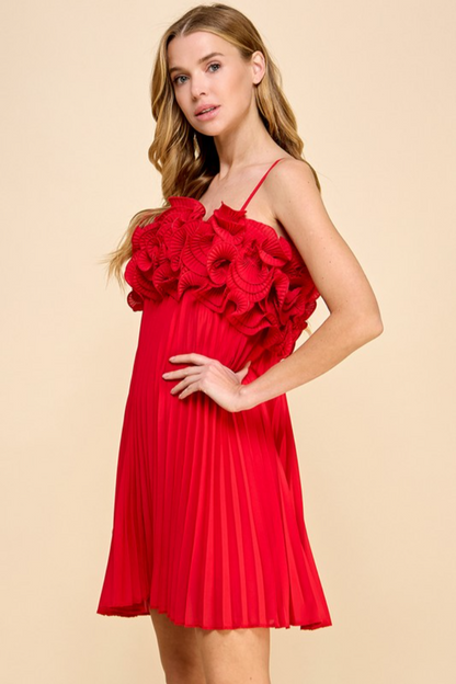 S/L Ruffle Top Mini Dress