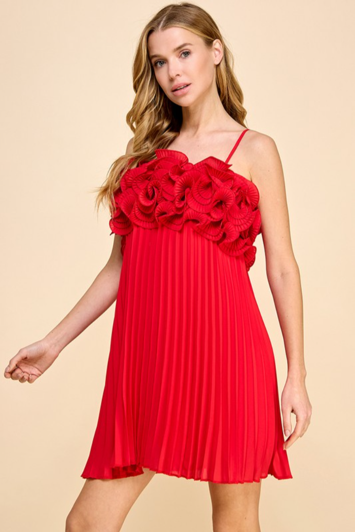S/L Ruffle Top Mini Dress