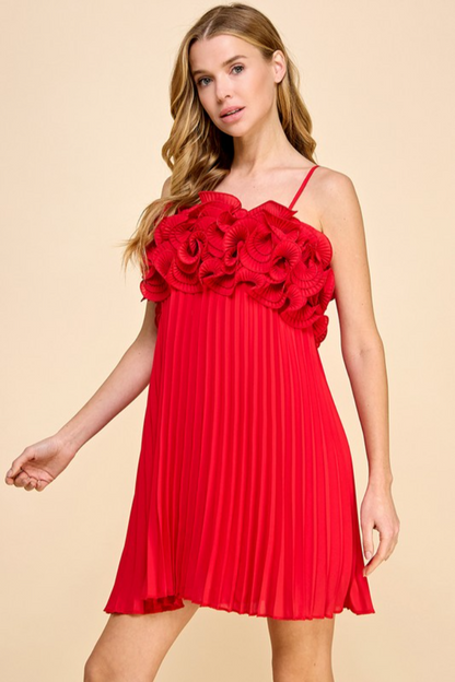 S/L Ruffle Top Mini Dress