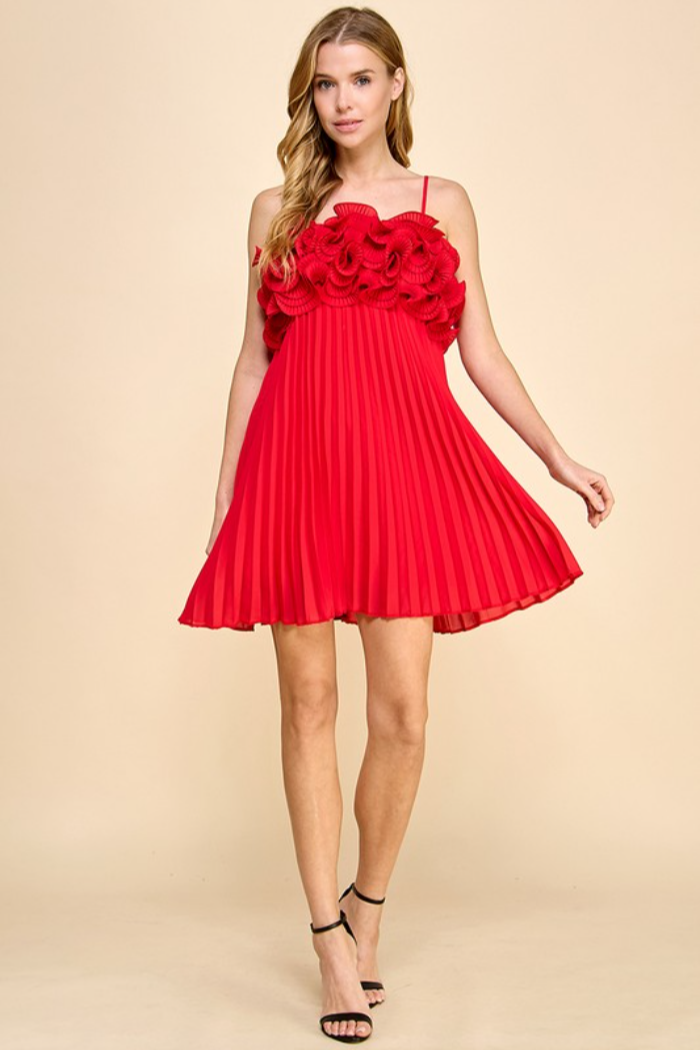 S/L Ruffle Top Mini Dress