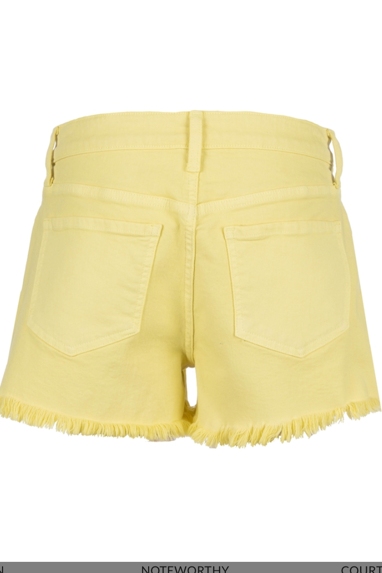Jane High Rise Short- Lemon Drop