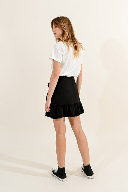 Asymmetrical Mini Skirt