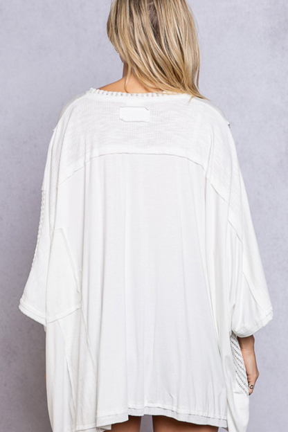 Mesh & Stud Oversized Tee