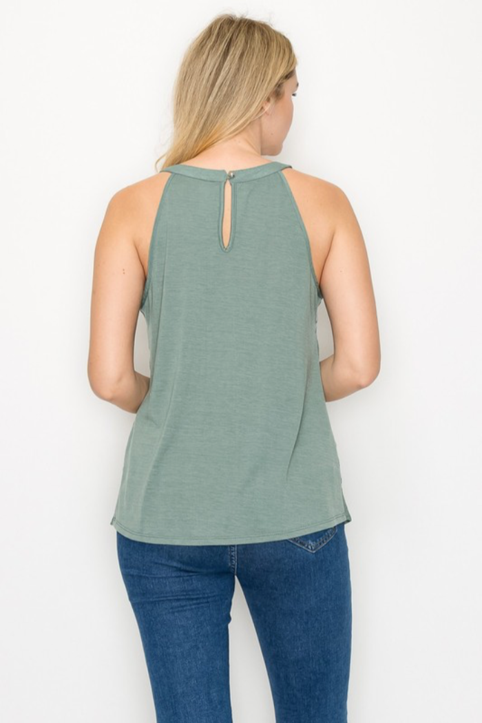 Crochet Trim Tank Top