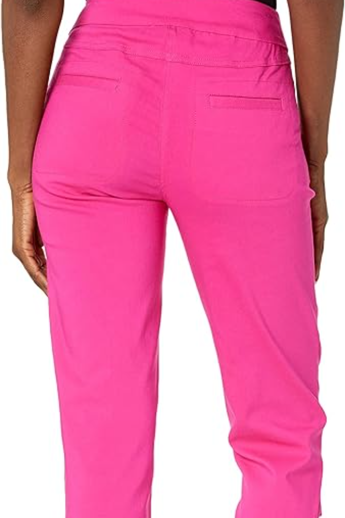 P/O Solid Crop with Read Front & Back Pockets and Ladder Straps at Hem