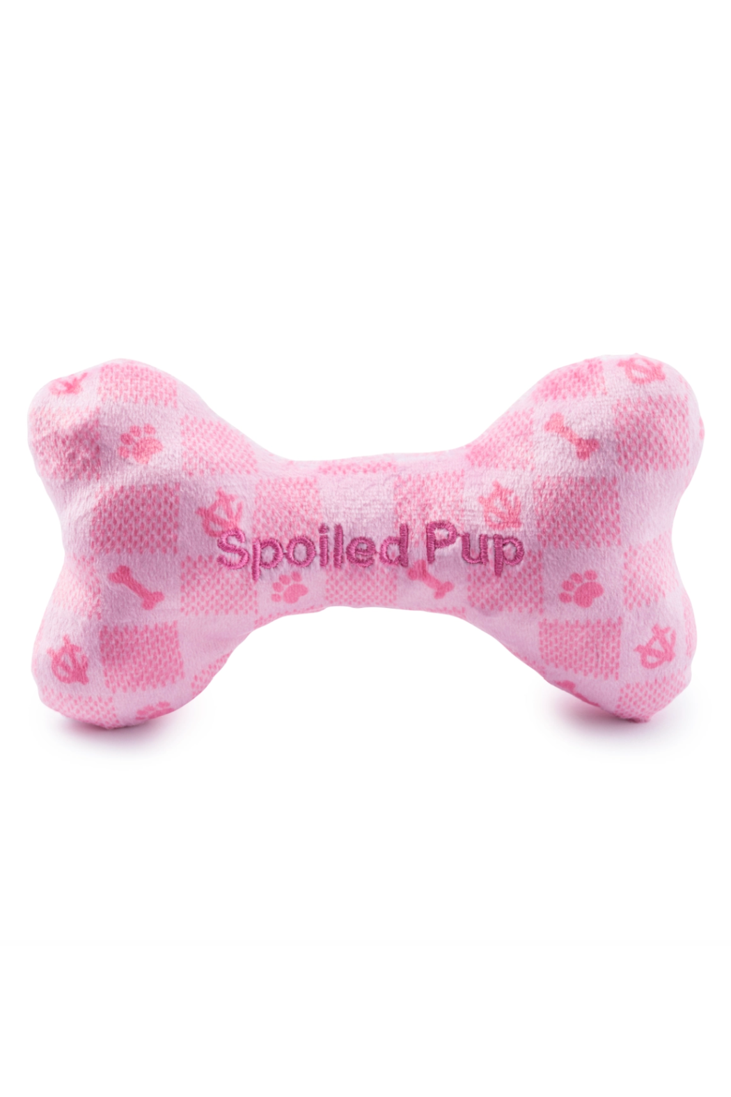 Pink Checker Chewy Vuiton Bone - Small