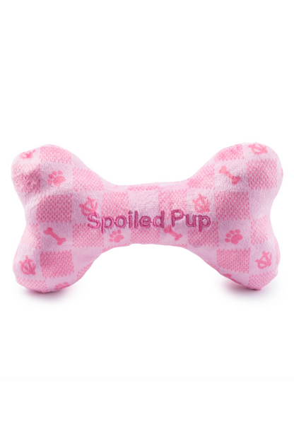 Pink Checker Chewy Vuiton Bone - Small