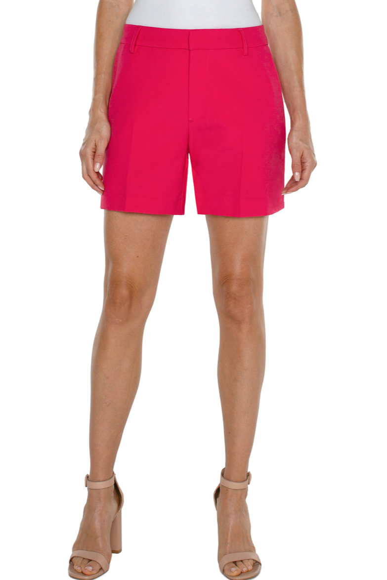 Kelsey Trouser Short- Pink Punch