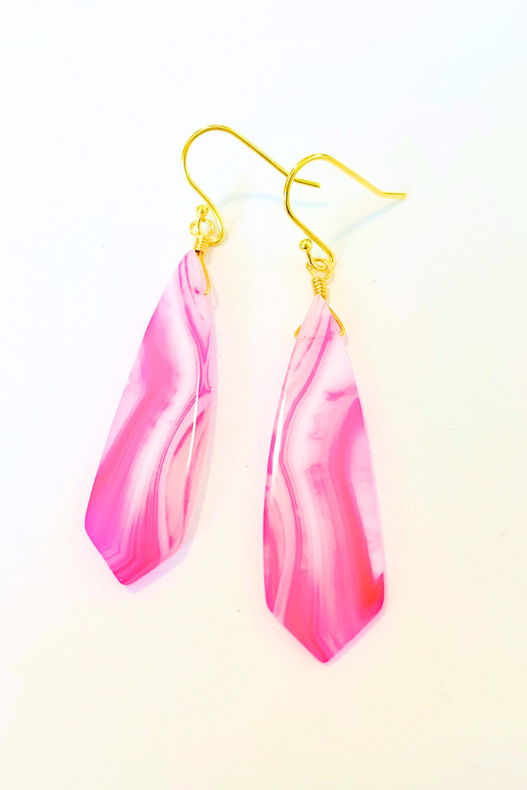 Agate Slice Earrings
