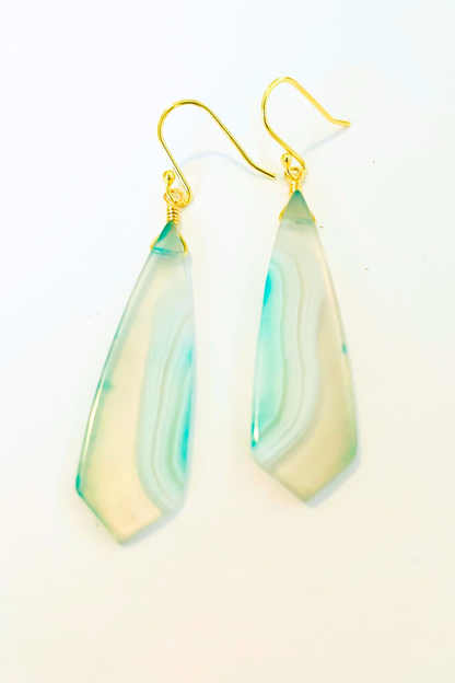Agate Slice Earrings