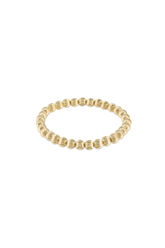 Dignity Gold 6MM Bead Bracelet