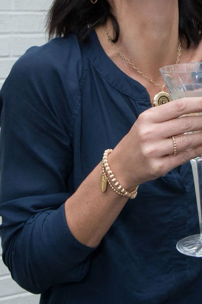 Dignity Gold 6MM Bead Bracelet