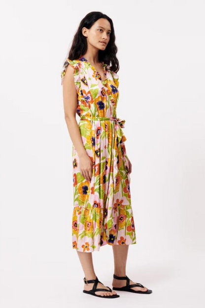 "Summer" S/L Wrap Front Dress