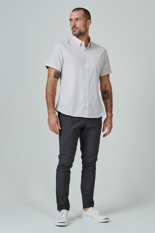 Ponti Short Sleeve Shirt- Cream