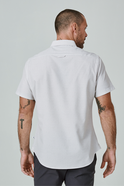 Ponti Short Sleeve Shirt- Cream