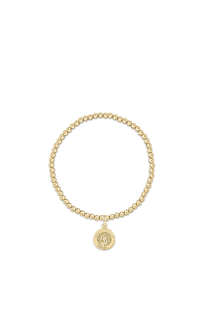 Classic Gold 3MM Protection Charm Bracelet