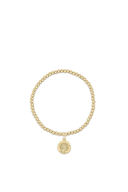 Classic Gold 3MM Protection Charm Bracelet