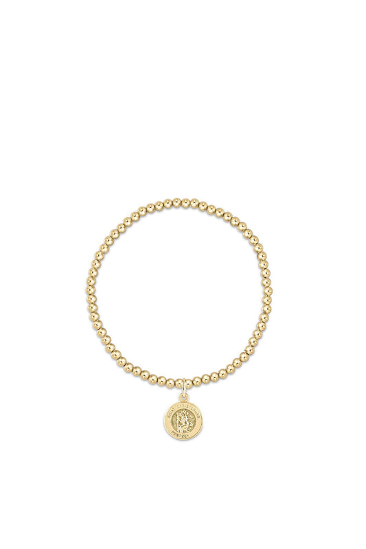 Classic Gold 3MM Protection Charm Bracelet