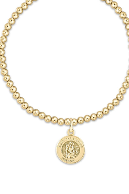 Classic Gold 3MM Protection Charm Bracelet