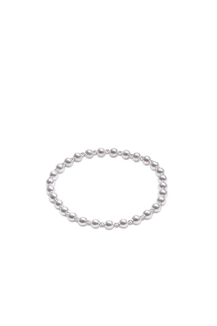 Classic Grateful Sterling 4MM Pearl Bracelet